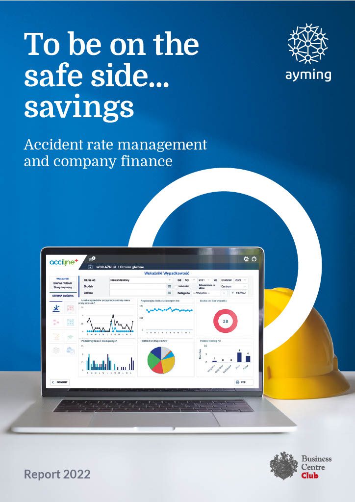 Cover image - To be on the safe side… savings. Accident rate management and company finance