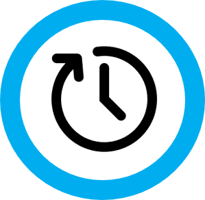 360 support icon (circle clock)
