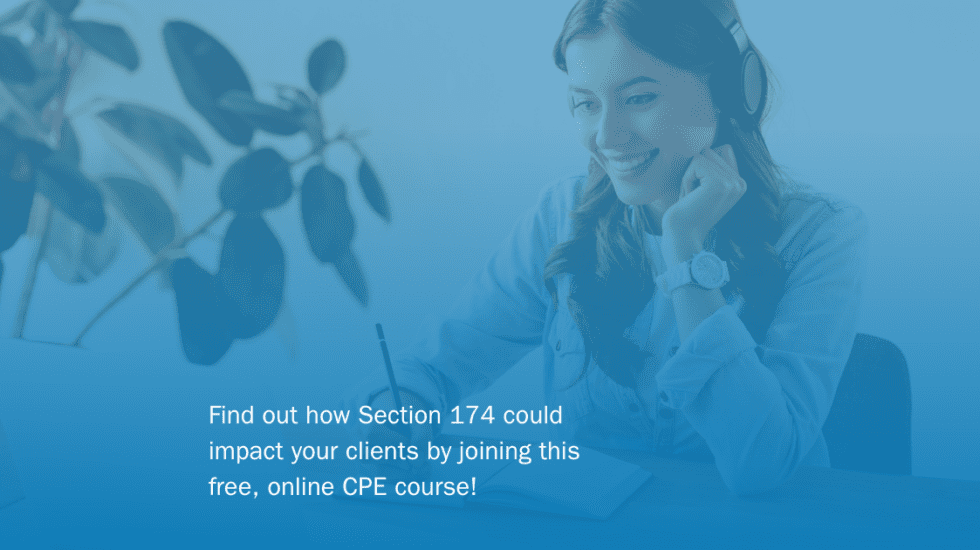 Woman taking online course