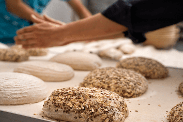 baking artisanal bread