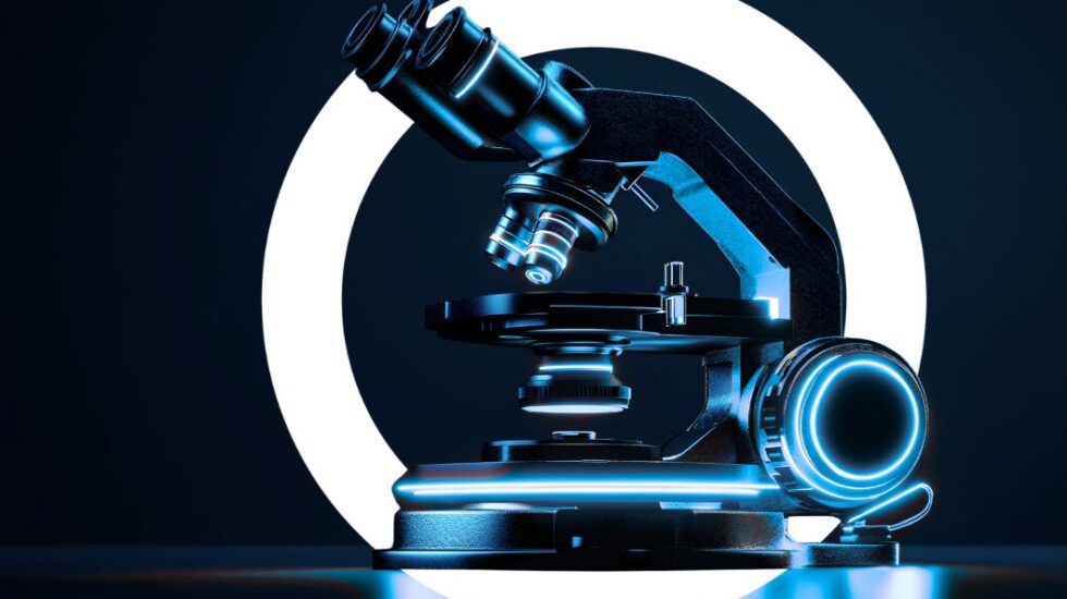 Microscope with led light